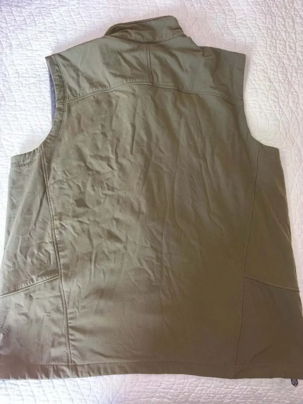 The North Face Apex Vest Men’s Large Green Full Zip Soft Shell Fleece Lined